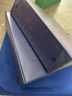 School supplies - (2) blue 3-1/3” 3 ring binders