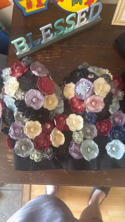 Used floral bustier/ corset
