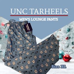 NCAA UNIVERSITY OF NORTH CAROLINA TAR HEELS PATTERN LOUNGE PANTS, SIZE XL
