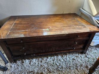 Free real wood heavy coffee table
