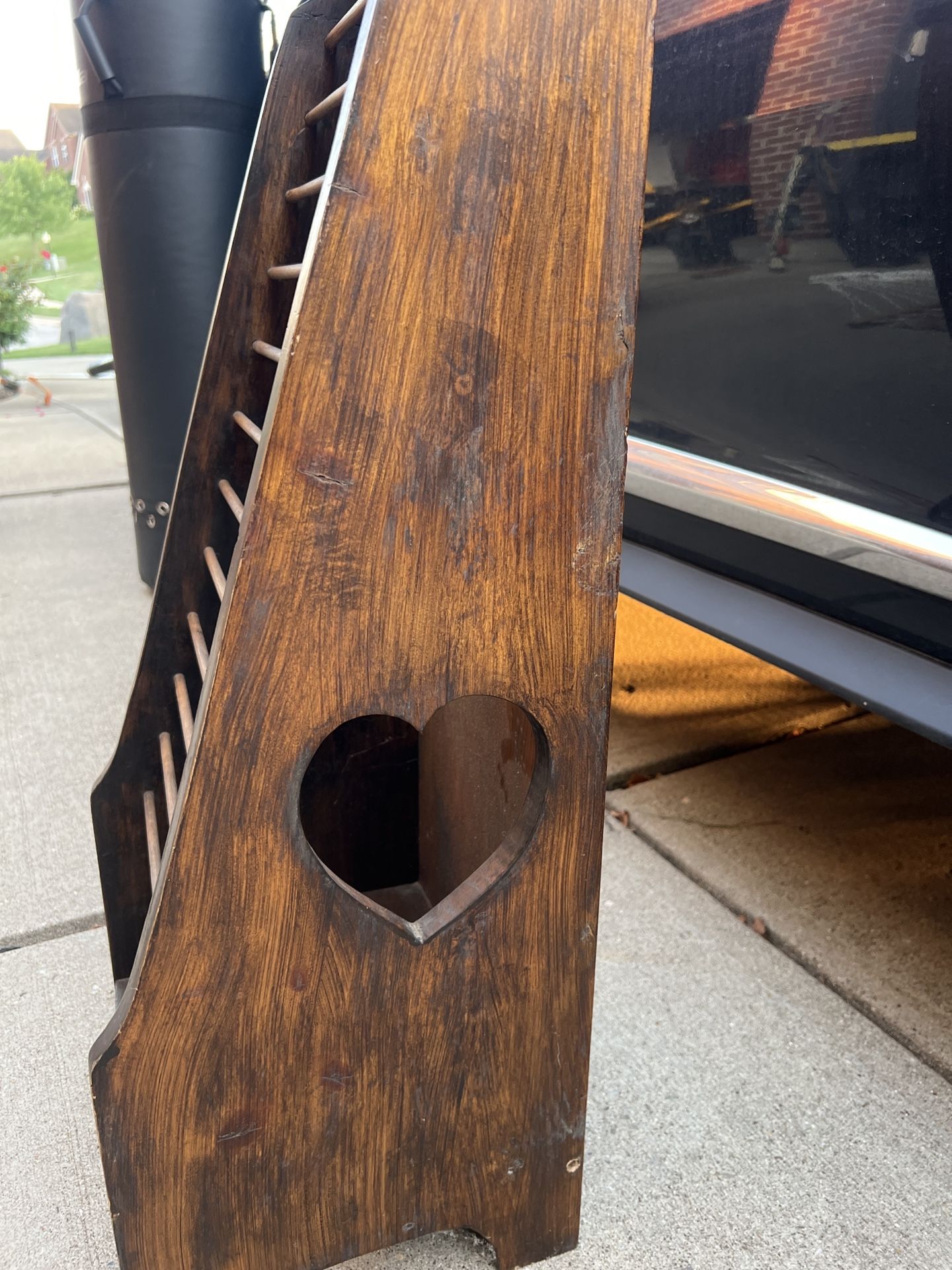 Wooden Magazine Rack