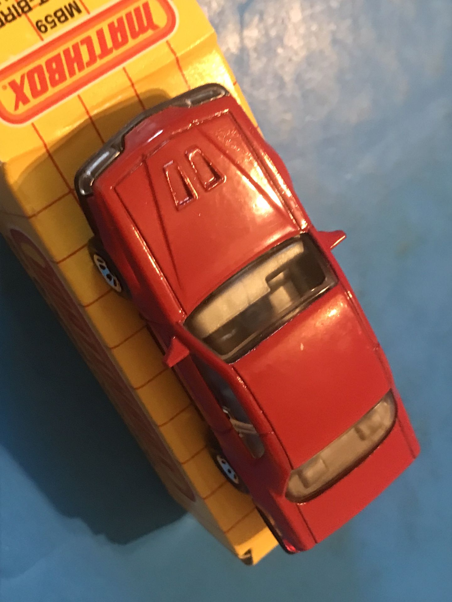 NEW IN BOX 1989 MATCHBOX SUPERFAST MB 59 RED T-BIRD TURBO COUPE