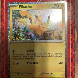 Pikachu Card Perfect Condition