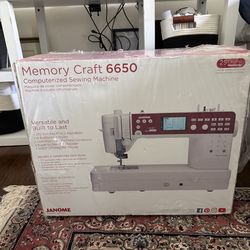 Brand New Janome Memory Craft 6650 Sewing Machine