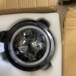 9” inch round headlights led with halos RGB fit Jeep Wrangler JL or gladiator