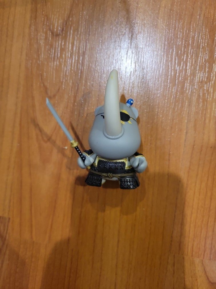 Kidrobot Dunny 2011 Gold Life - Samurai Hicks with Bluebird Huck Gee