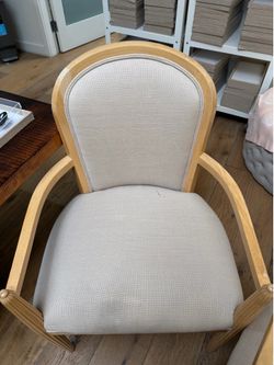 Wood upholstered chairs