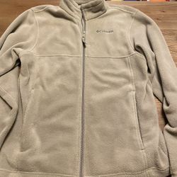 Columbia Men’s Fleece Jacket Light Gray Sm 