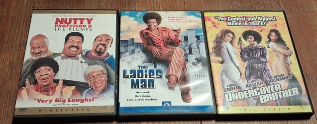 Lot of 3 Comedy DVDs Ladies Man Nutty Professor Undercover Brother