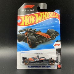 2026 Hot Wheels McLaren F1 Formula One 1 Team Black Orange Mainline Die Cast Car