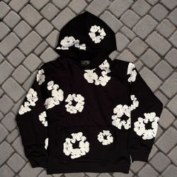 Denim Tears Black And White Hoodie