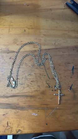 Gold 14k cross chain