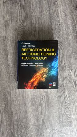 Refrigeration & air conditioning technology text 9th Edition| HVAC textbook| LIKE NEW