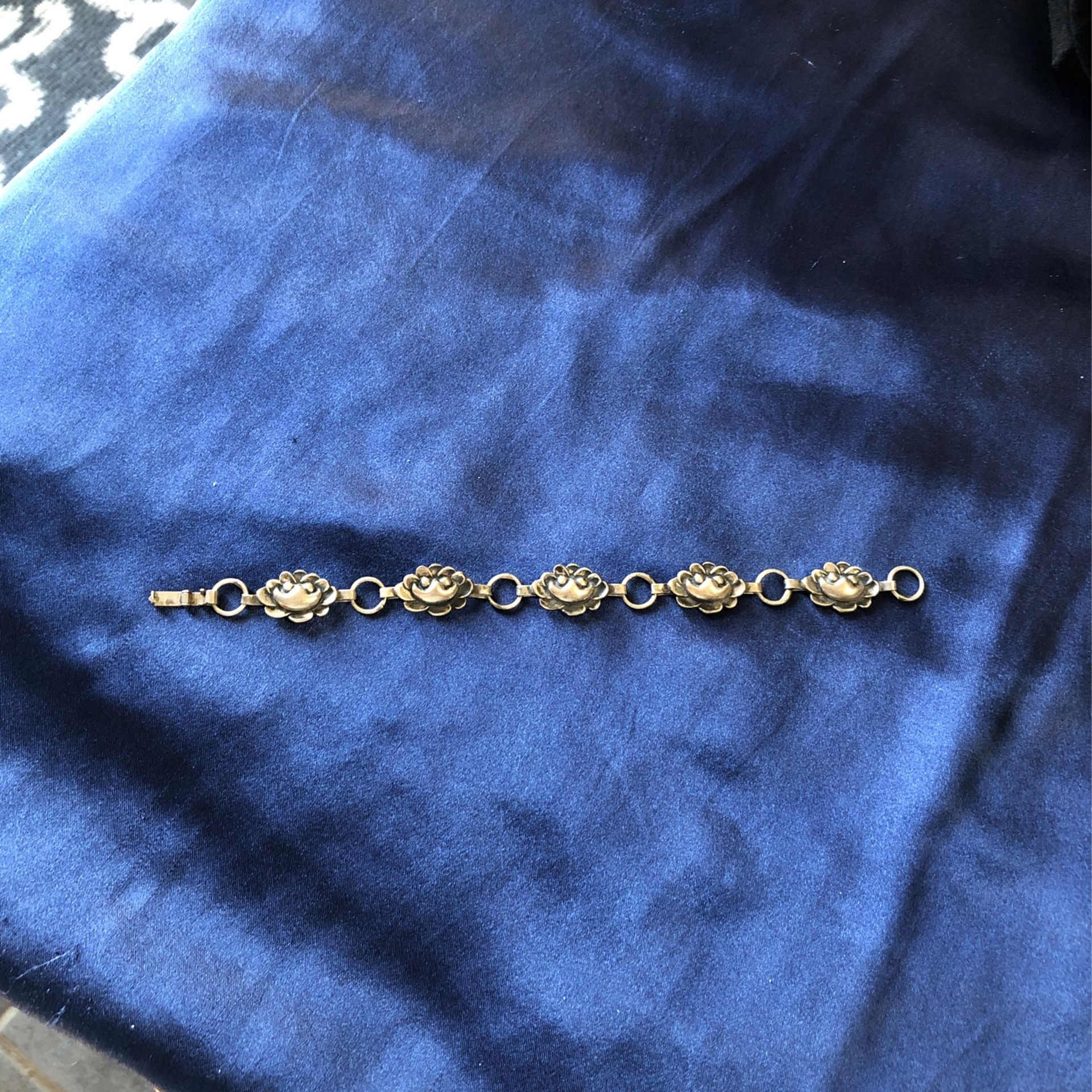 Vintage / Antique Sterling Silver 7” Bracelet