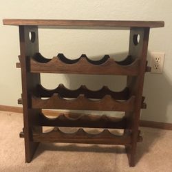 Wooden wine rack