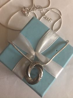 Black & Sterling Silver Stone Necklace