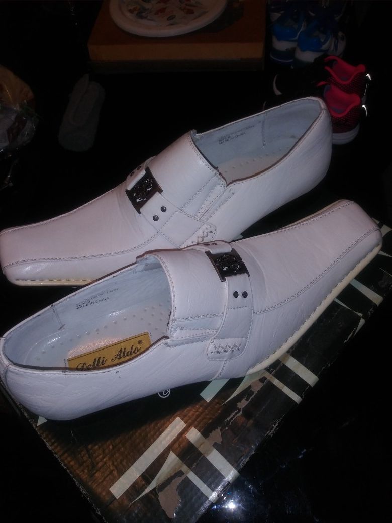 White delli aldo dress shoes