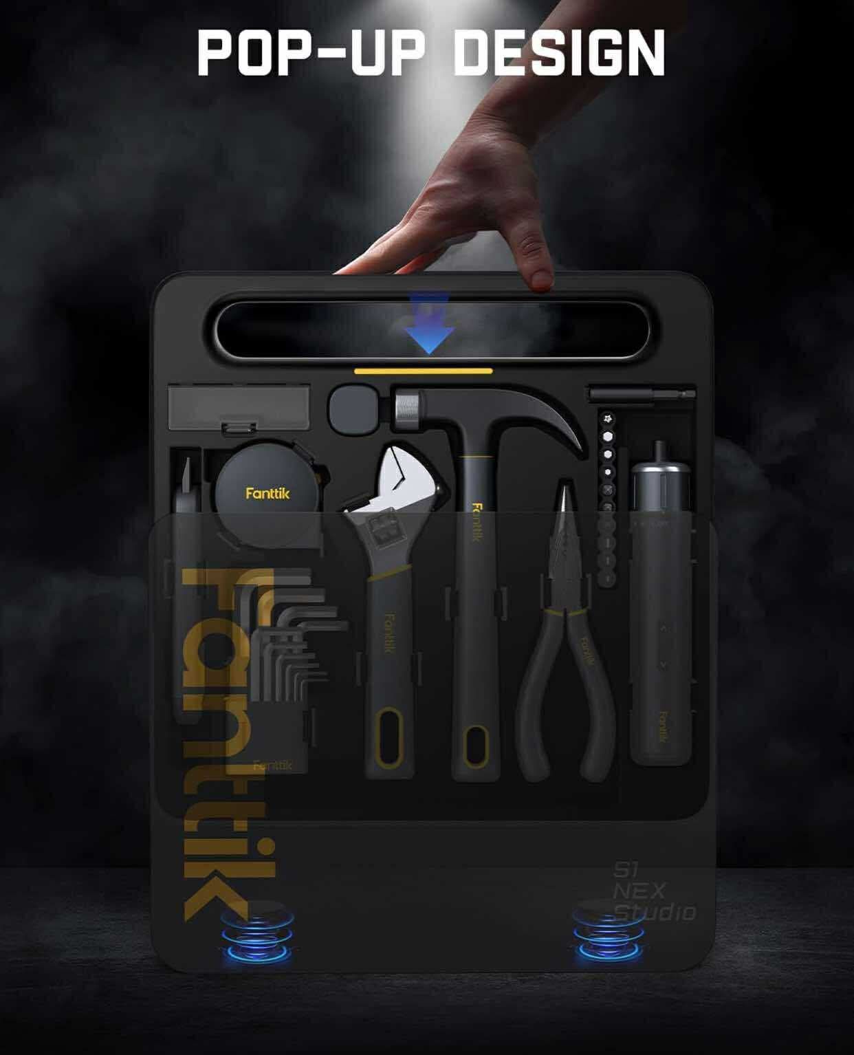 7 Types Tools, Hex Keys, Spanner, Claw Hammer, Household Tool Kits