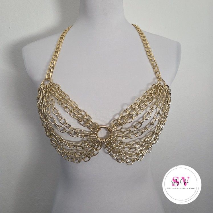 Gold Body Chain Accessory
