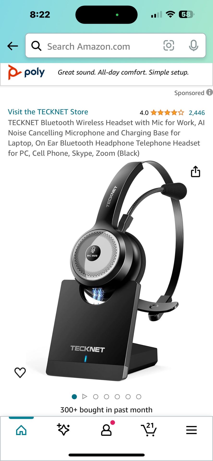 wireless Headset, Bluetooth Brand New