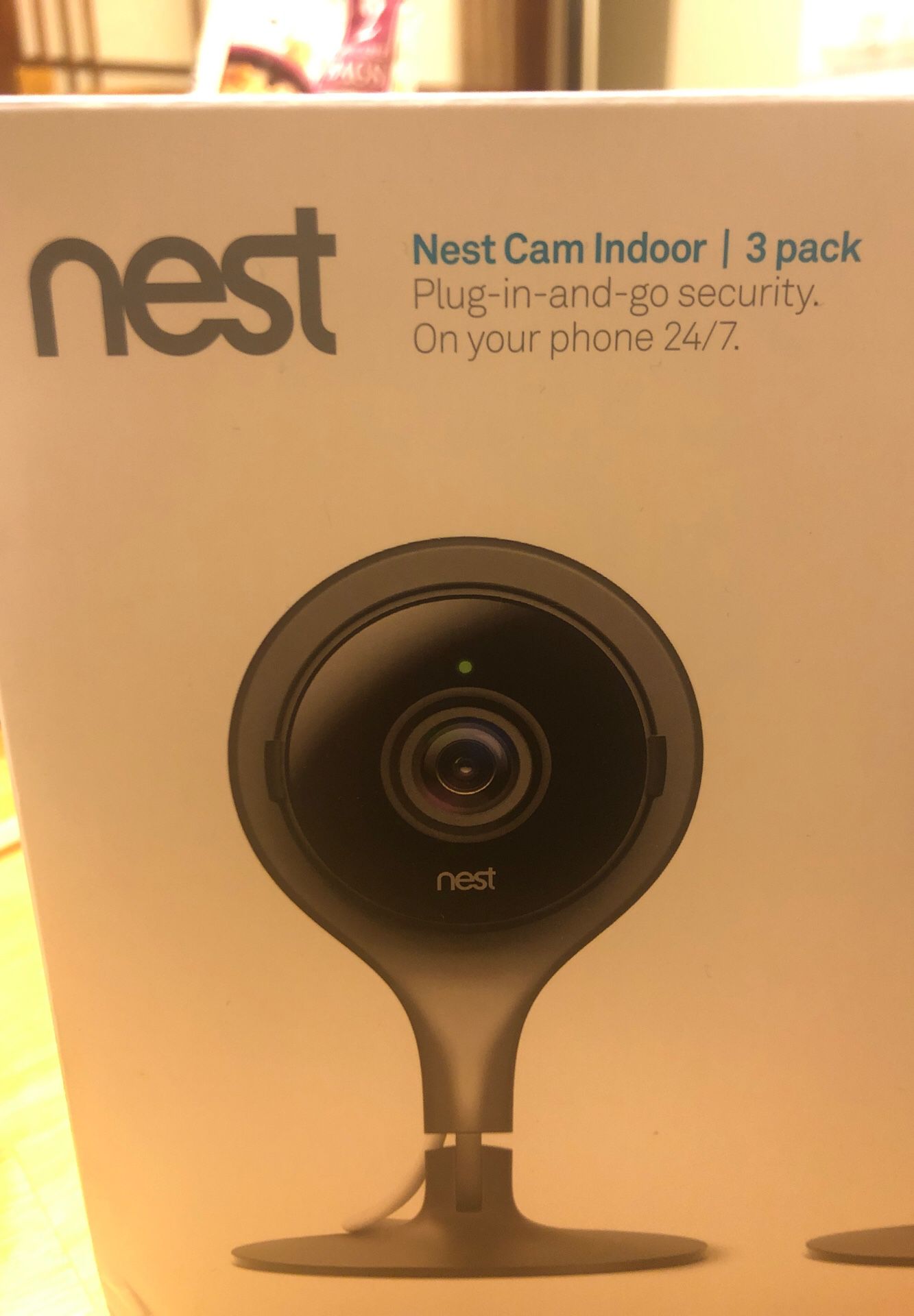 Google Nest Cam Indoor 3 pack Black