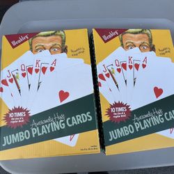 2 Jumbo Playing Cards Brand New