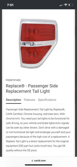 Tail lamp Replacement