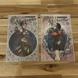 Lady Mechanika 0 and 1 by Joe Benitez, Aspen Comics, 2010