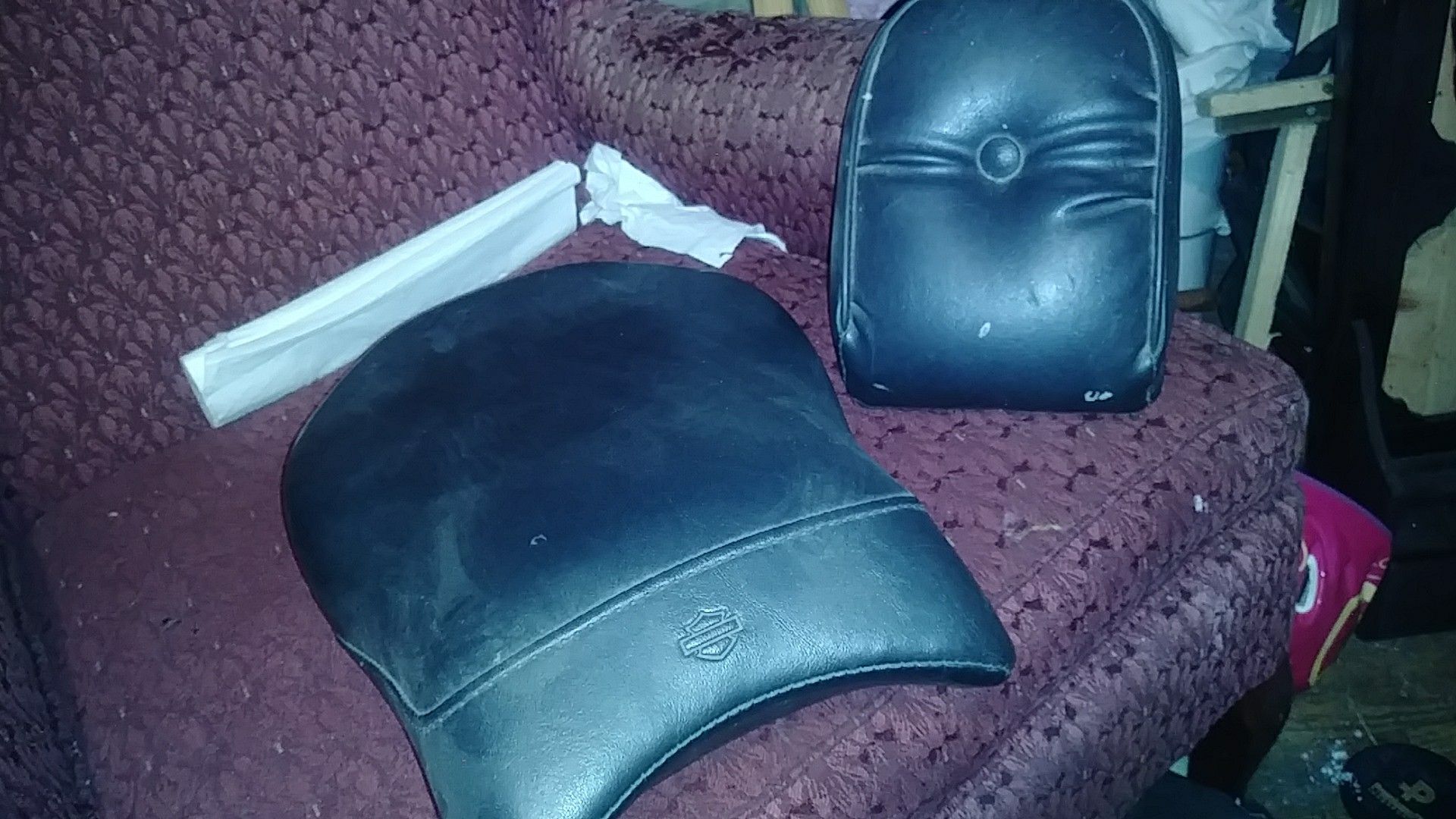 Harley davidson back section if seat