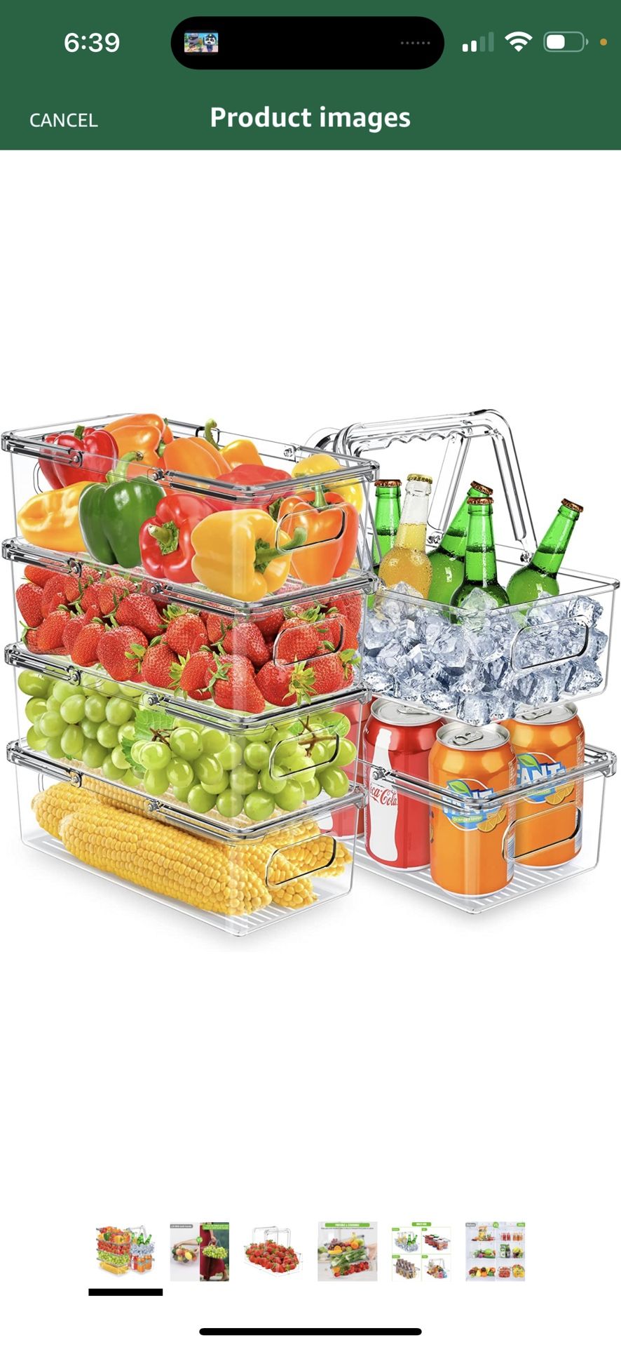 NEW… Refrigerator Organizer Bins, Pantry Bins