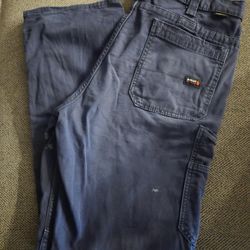 Ariat FR M5 Straight Leg. Navy Blue. 36x34. 