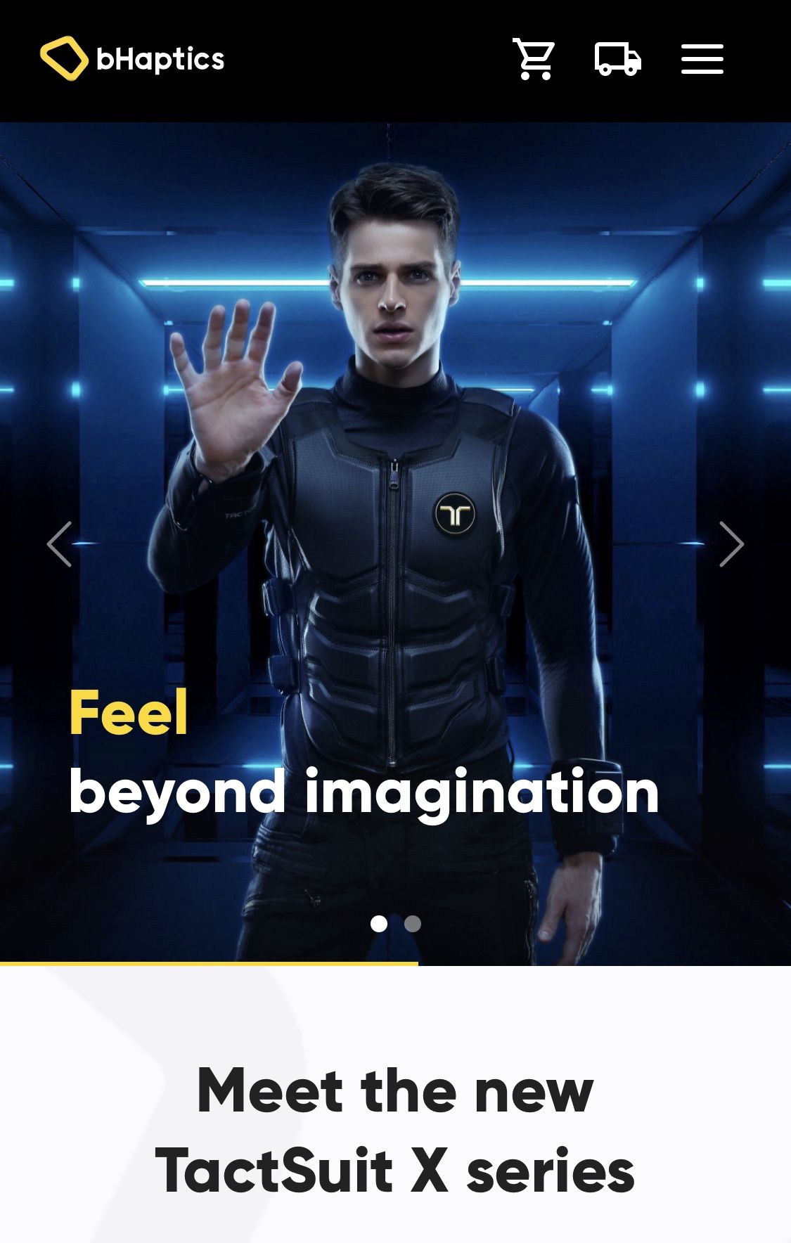 Bhaptics TactSuit X16 Haptic Suit for PC/VR/Console/music.