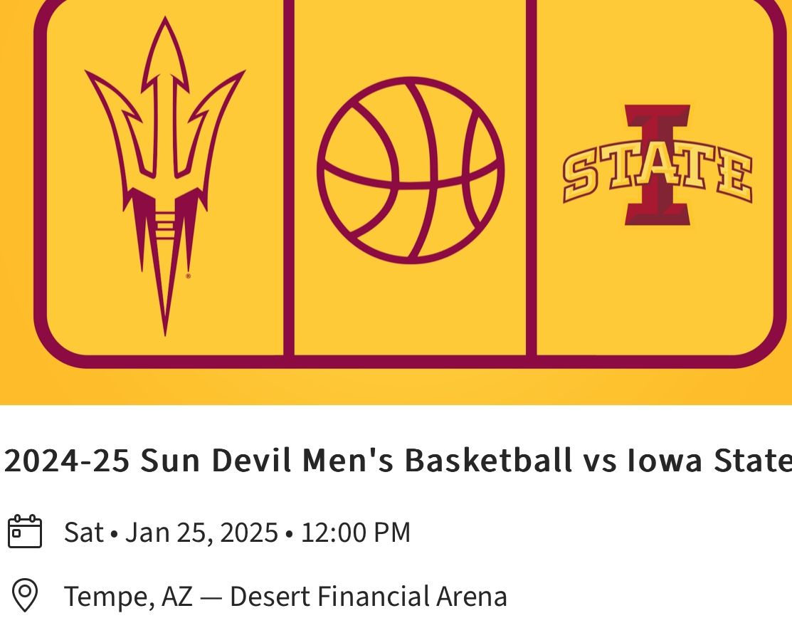 ASU VS IOWA STATE BASKETBALL 1/25/2025
