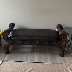 Leather Bench