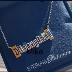 Crislu Disneyland Marquee Necklace