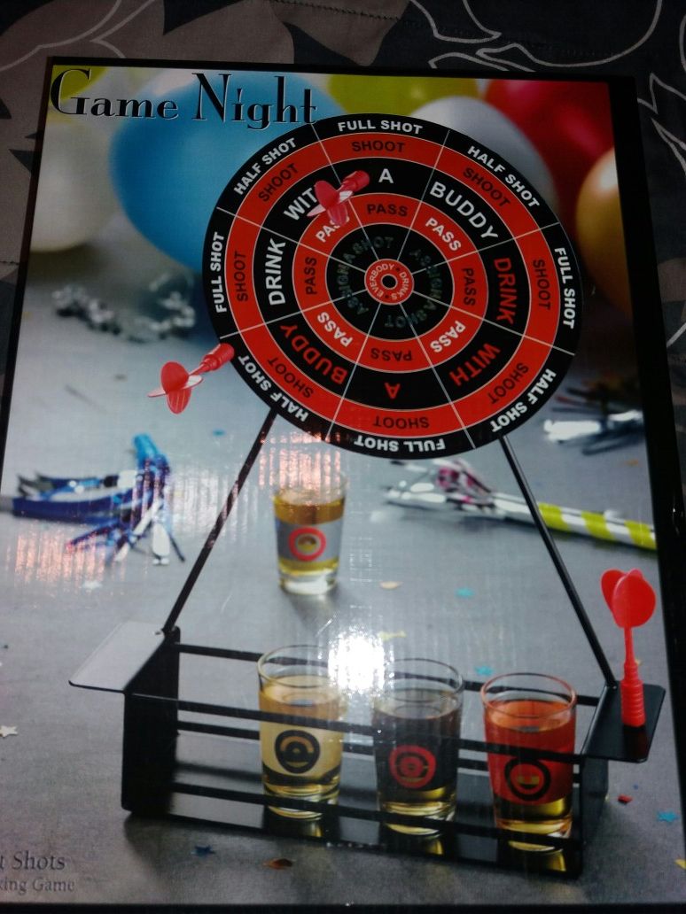 Adult Dart Drinking Game With Glasses