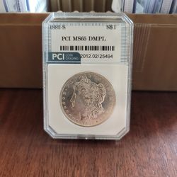 1882-s Morgan Silver Dollar Huge DMPL Mirrors