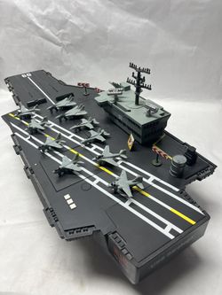 GI JOE USS Saratoga Air Craft Carrier With Planes And Accessories