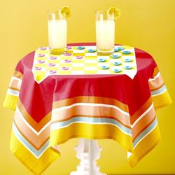 Baby Shower Game Table Cloth Chekers in a Jar