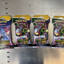 Pokémon Evolving Skies 4 Pack Seal Lot 