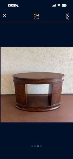 One Heavy Solid Wood Oval Dining Table Base