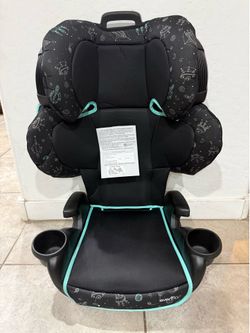 Evenflow booster car seat with back support