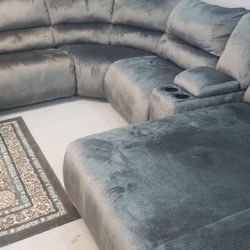 Reclining Sectional In Stock For Immediate Delivery 