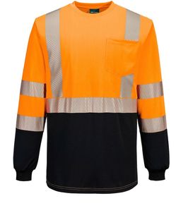 Hi-Vis Contrast Longsleeve T-Shirt (L)
