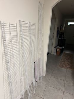 White Wire Closet Shelves