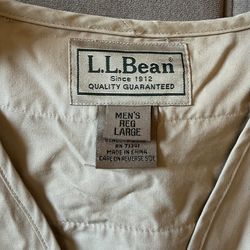 L L Bean fishing vest men’s large