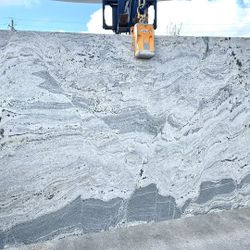 GRANITE SLABS VISCOUNT WHITE 2CM FOR KITCHEN COUNTERTOPS 