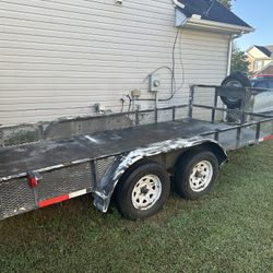 Trailer Double Axel 14x7 