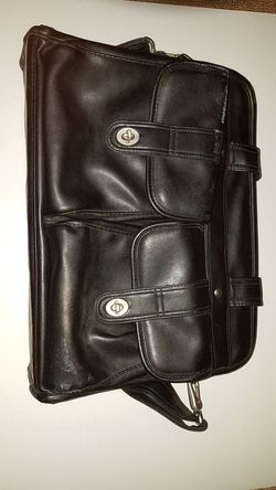 Hand office bag leather