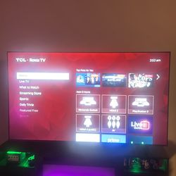 75inch TCL Roku Tv